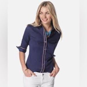 NWT Banana Republic Piped shirt, size 00P.